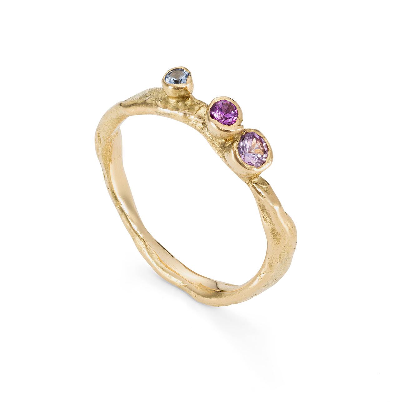 Gemstone Ring Craggy Al Ia Pink Sapphires 2