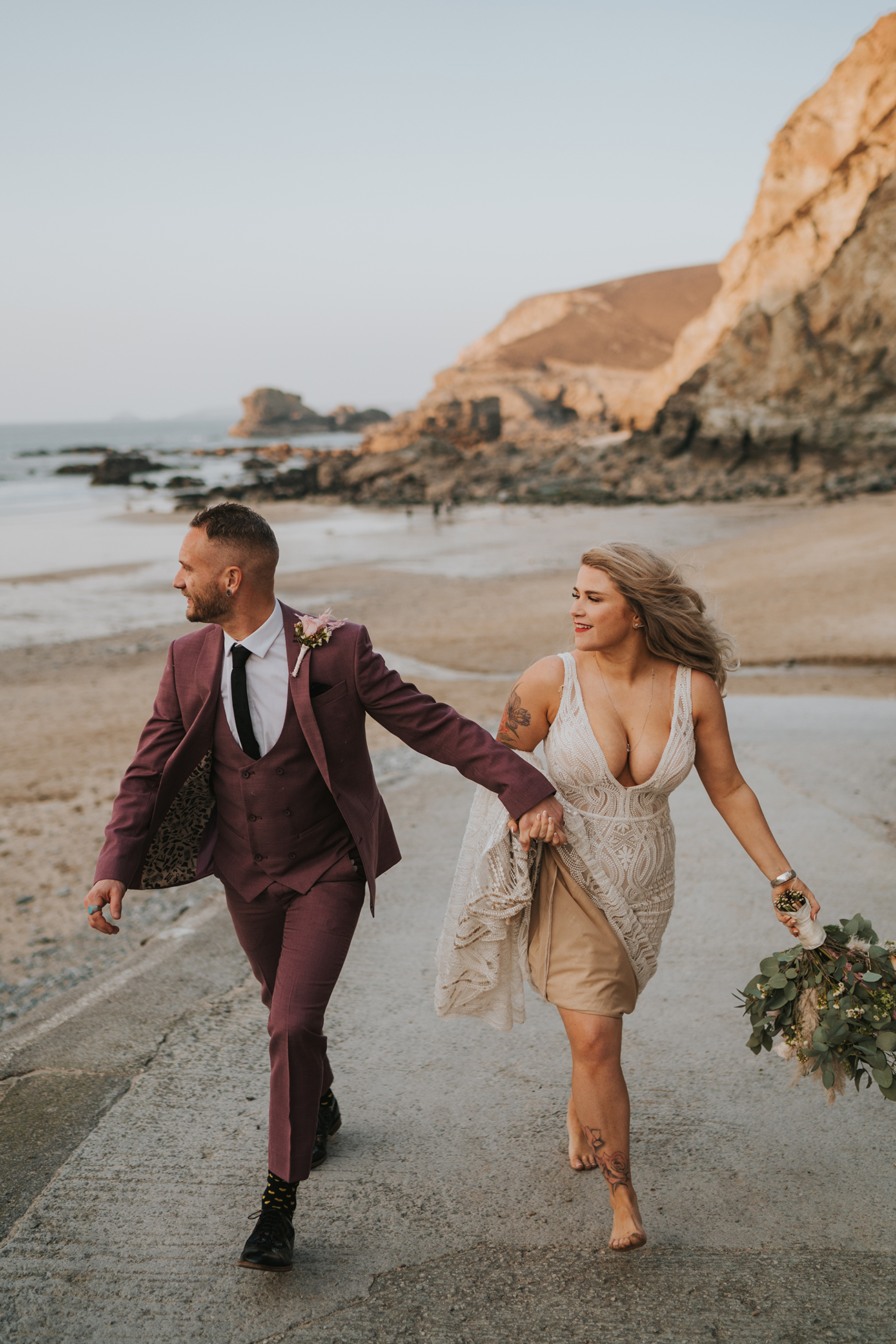 Grace Elizabeth Photography Lizzie And Ryan High Wedding The Driftwood Spars Cornwall11