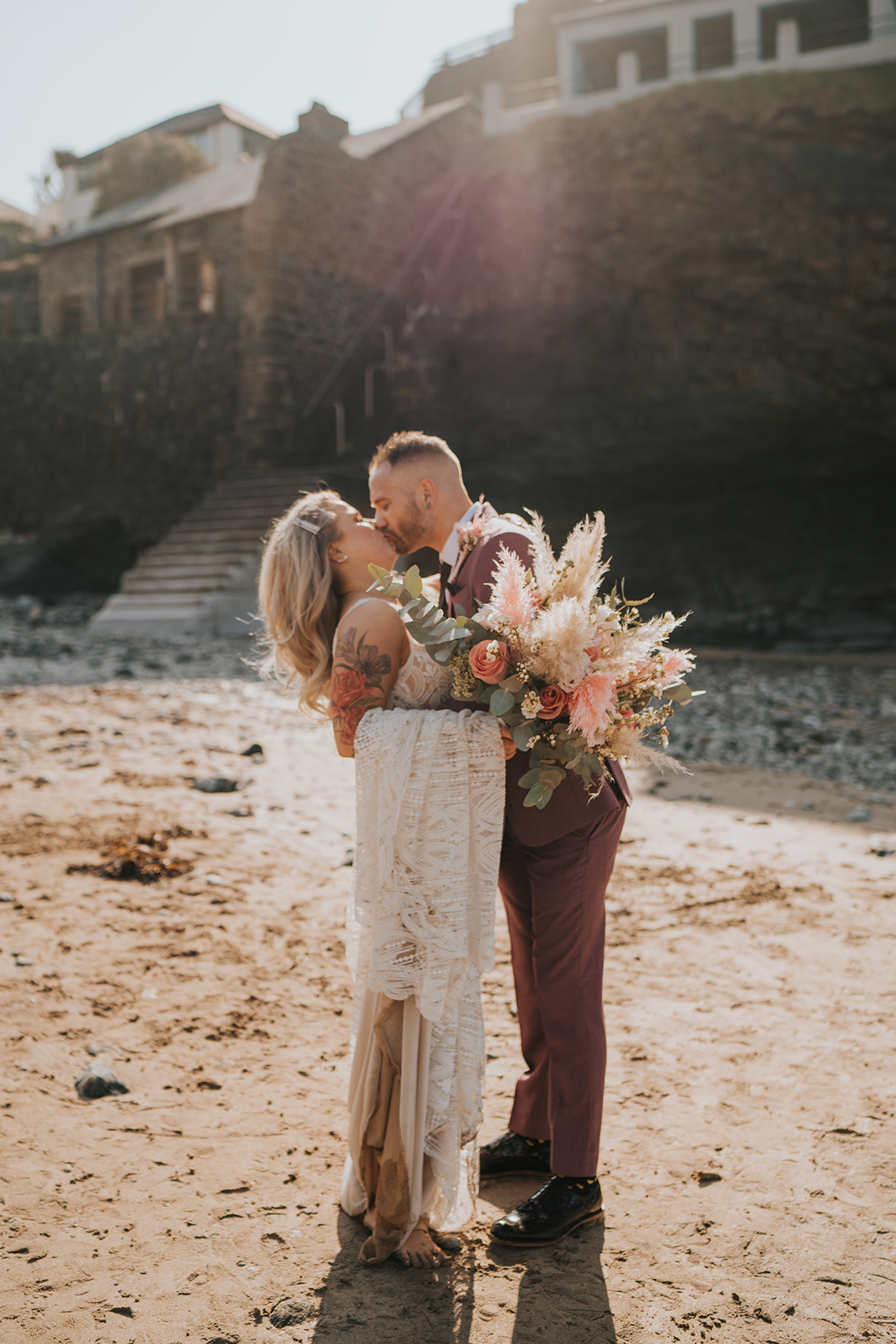 Grace Elizabeth Photography Lizzie And Ryan High Wedding The Driftwood Spars Cornwall19