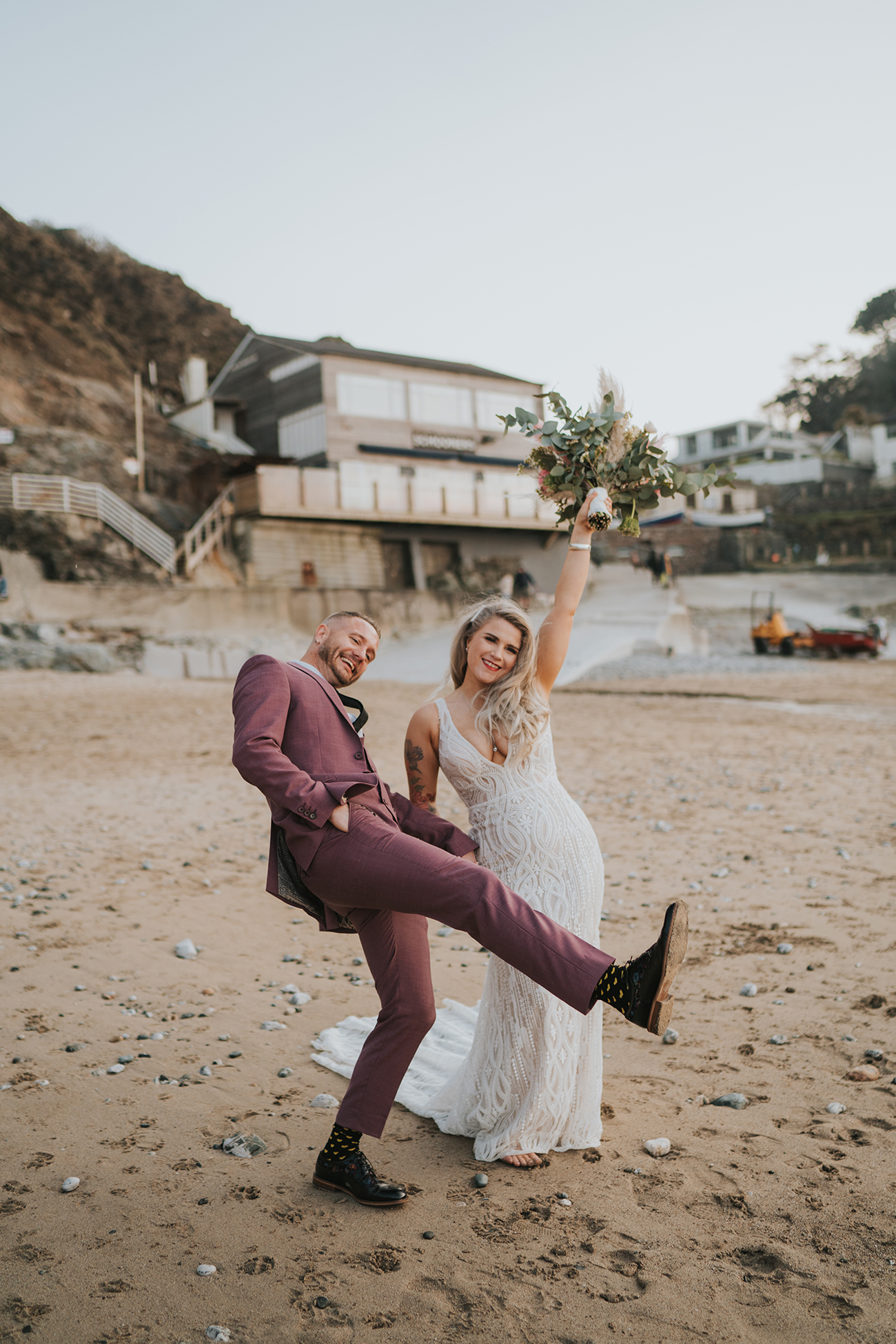 Grace Elizabeth Photography Lizzie And Ryan High Wedding The Driftwood Spars Cornwall3