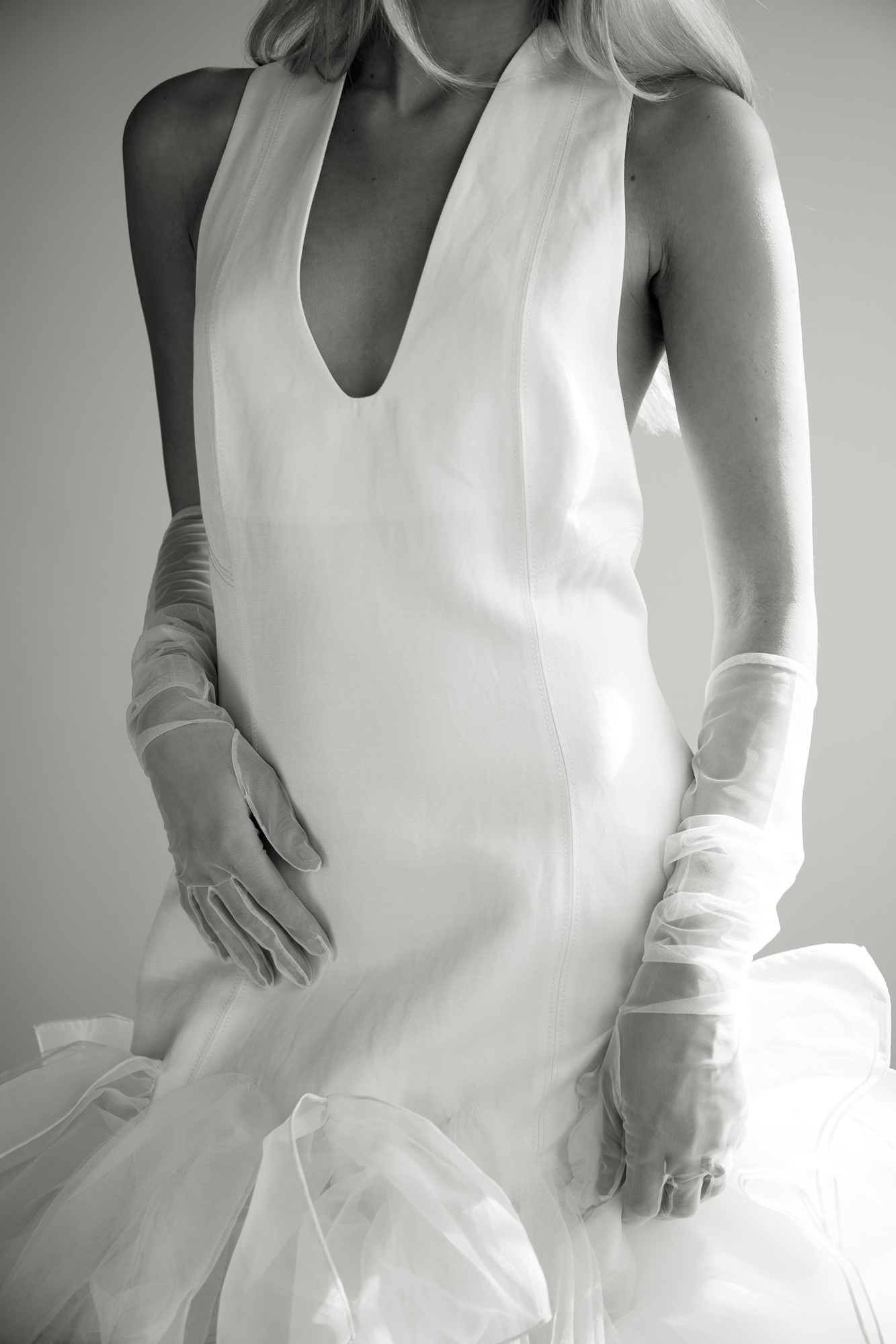 HANDSOMESTOCKHOLM TulleExtraLongWhite