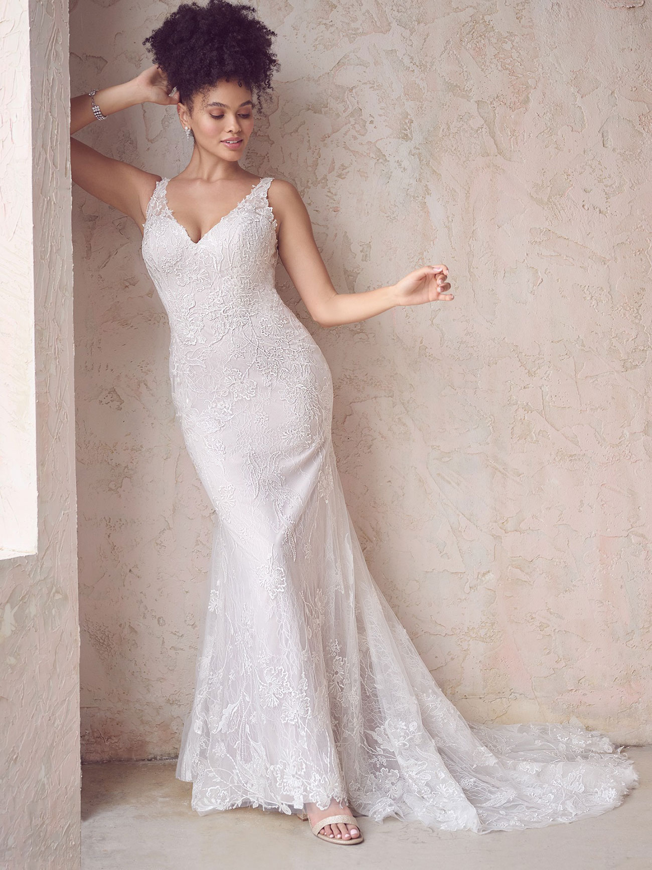 High Maggie Sottero Doreen Sheath Wedding Dress 22MK931A01 Main MV