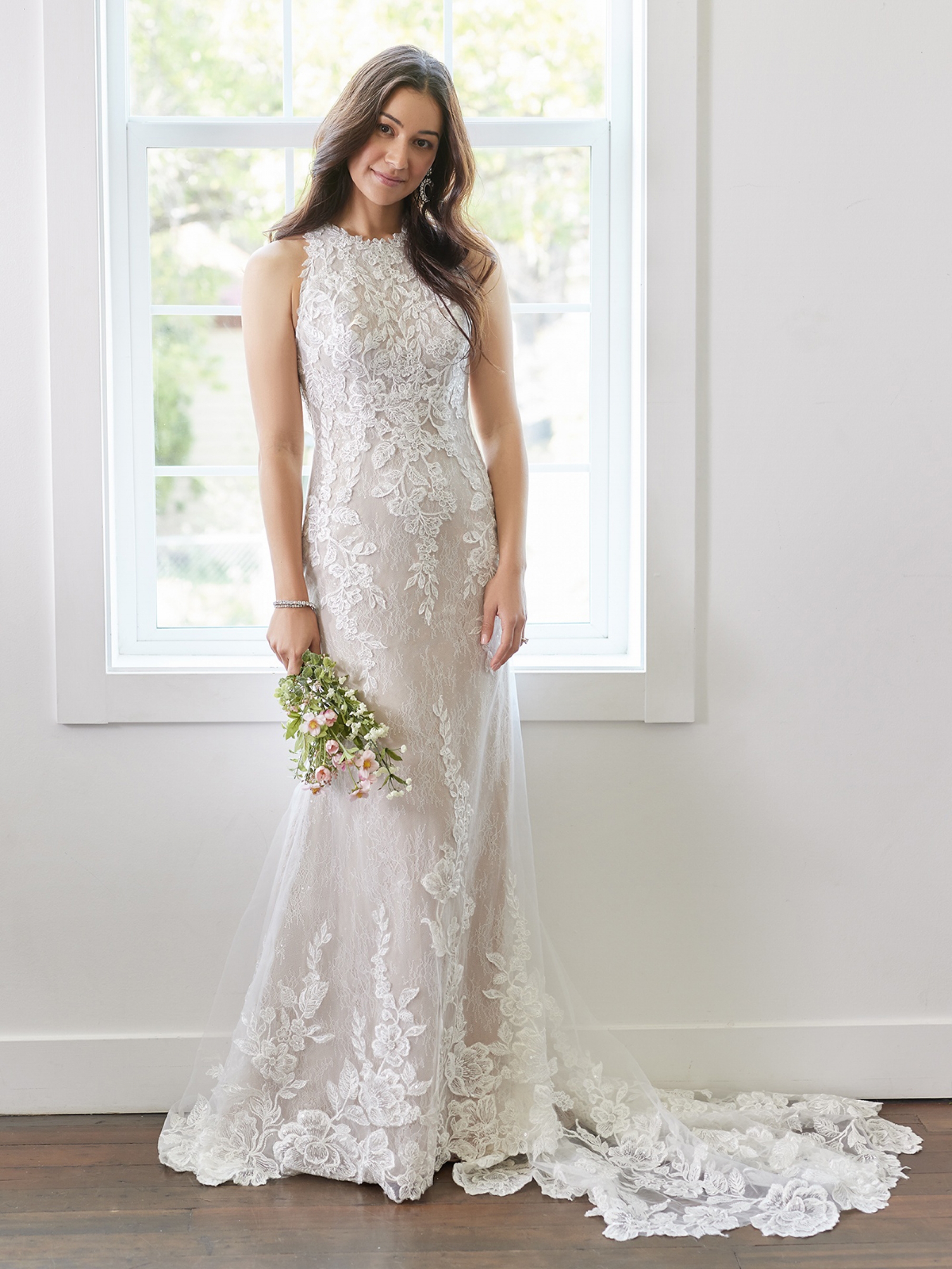 High Rebecca Ingram Hazel Lynette Sheath Wedding Gown 22RC522B01 Alt1 BLS