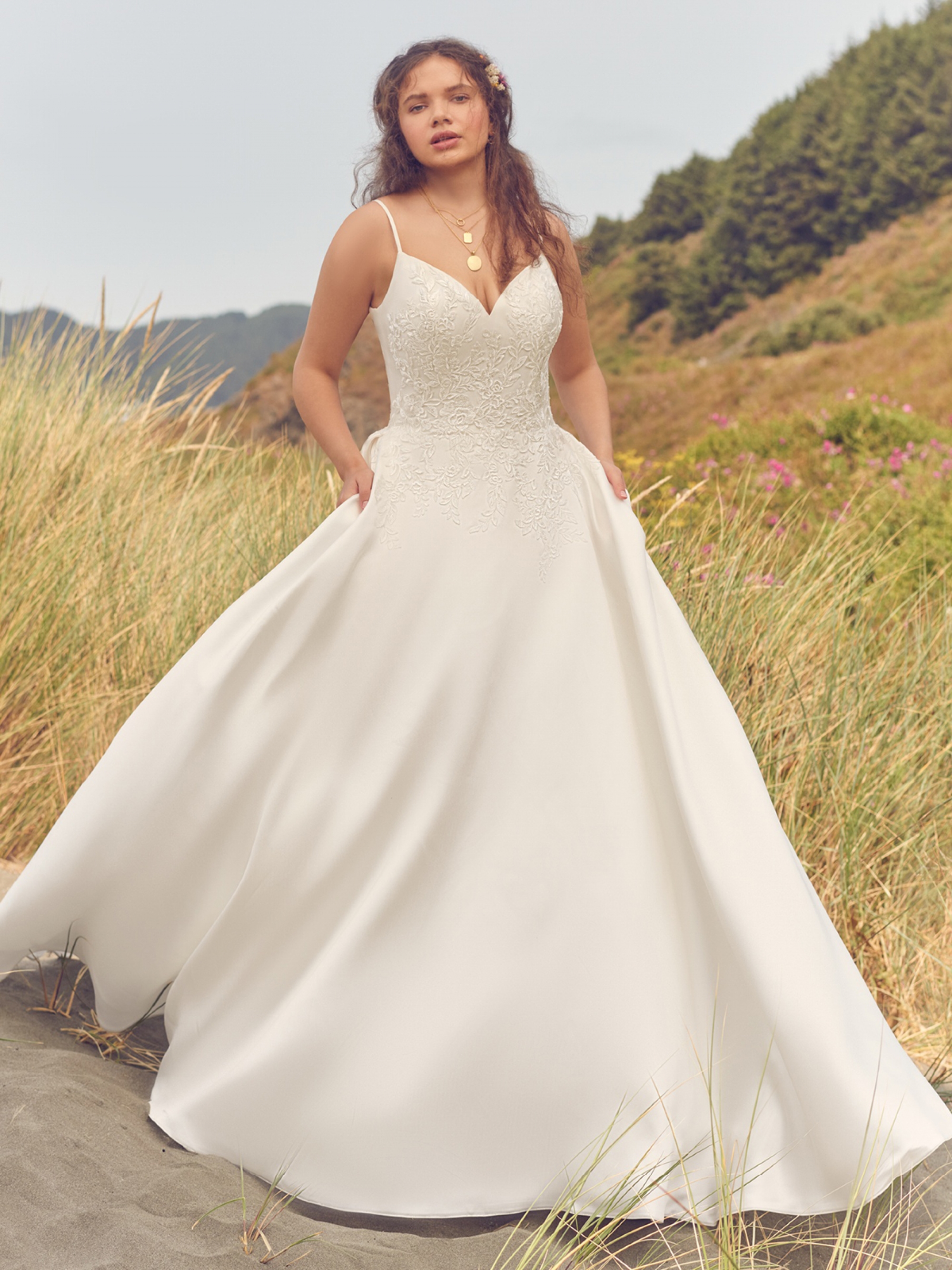 High Rebecca Ingram Iona A Line Bridal Gown22RS591A01 Main IV