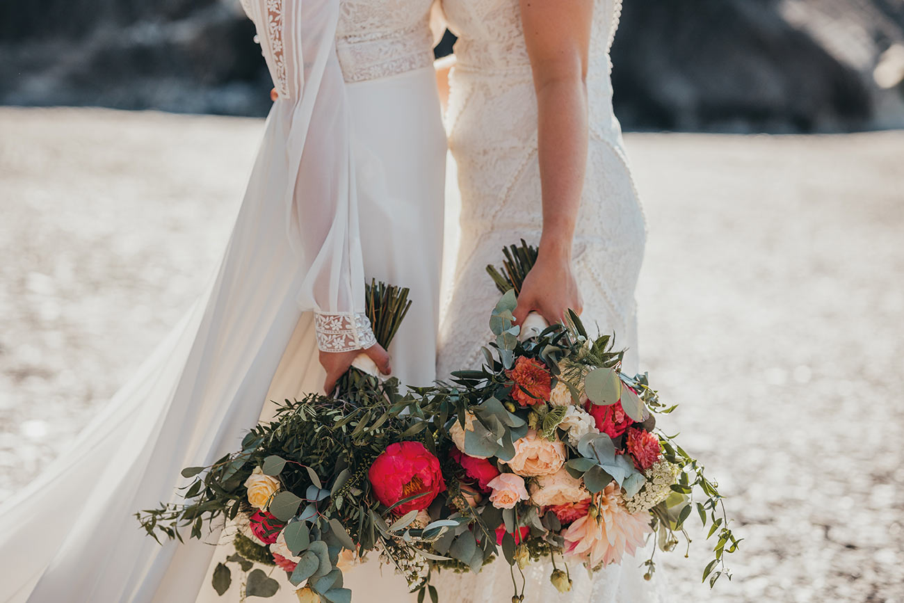 Jess Ruth Real Wedding Tunnels Beaches Cornwall Coastal Bride11