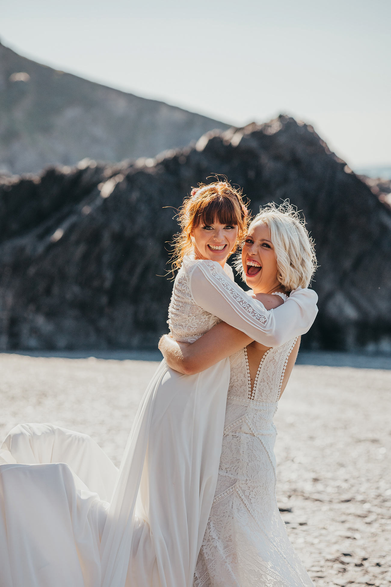 Jess Ruth Real Wedding Tunnels Beaches Cornwall Coastal Bride12
