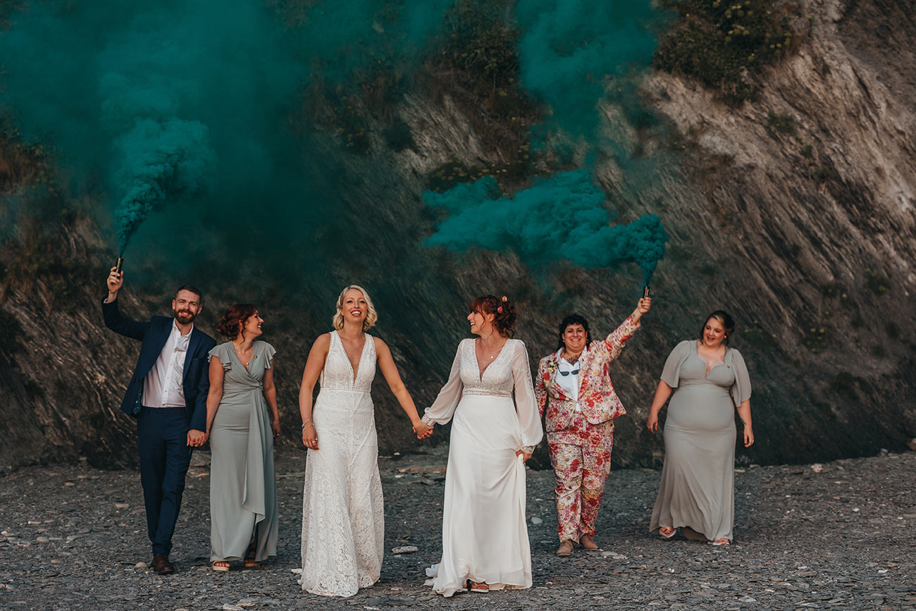 Jess Ruth Real Wedding Tunnels Beaches Cornwall Coastal Bride16