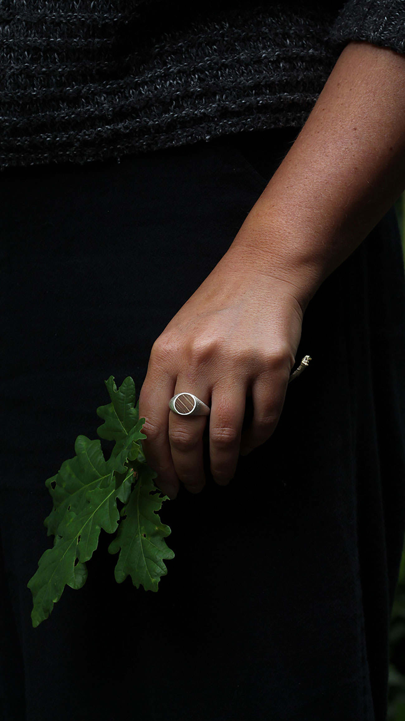 Justin Duance Wood Sandcast Signet Ring WSC Sig 12mm 2 Web