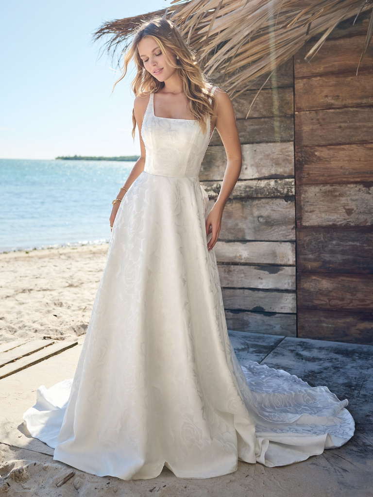 Large Rebecca Ingram Vesta A Line Wedding Dress 23RK718A01 PROMO3 IV