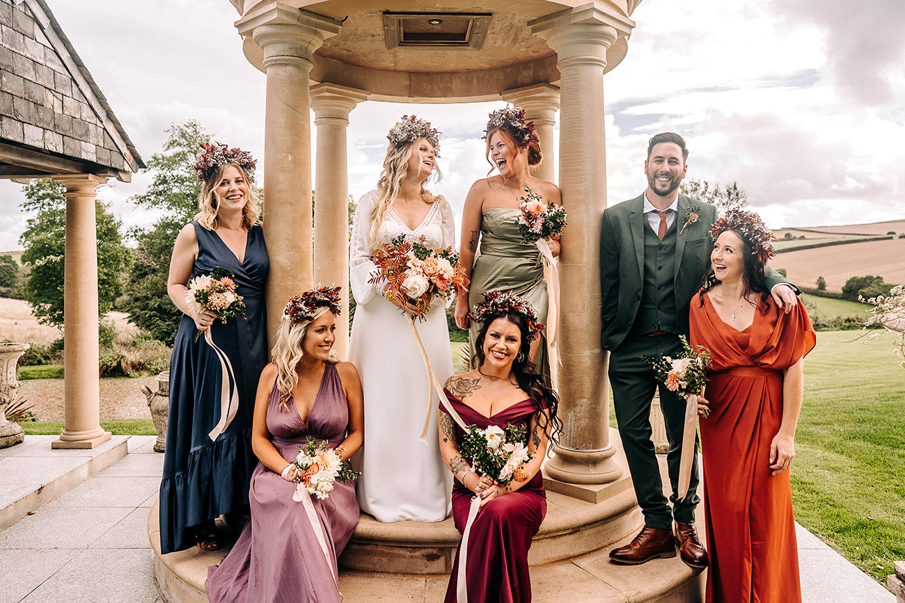 Lauren Luke Real Wedding Tredudwell Manor Cornwall Autumn Bride Groom21