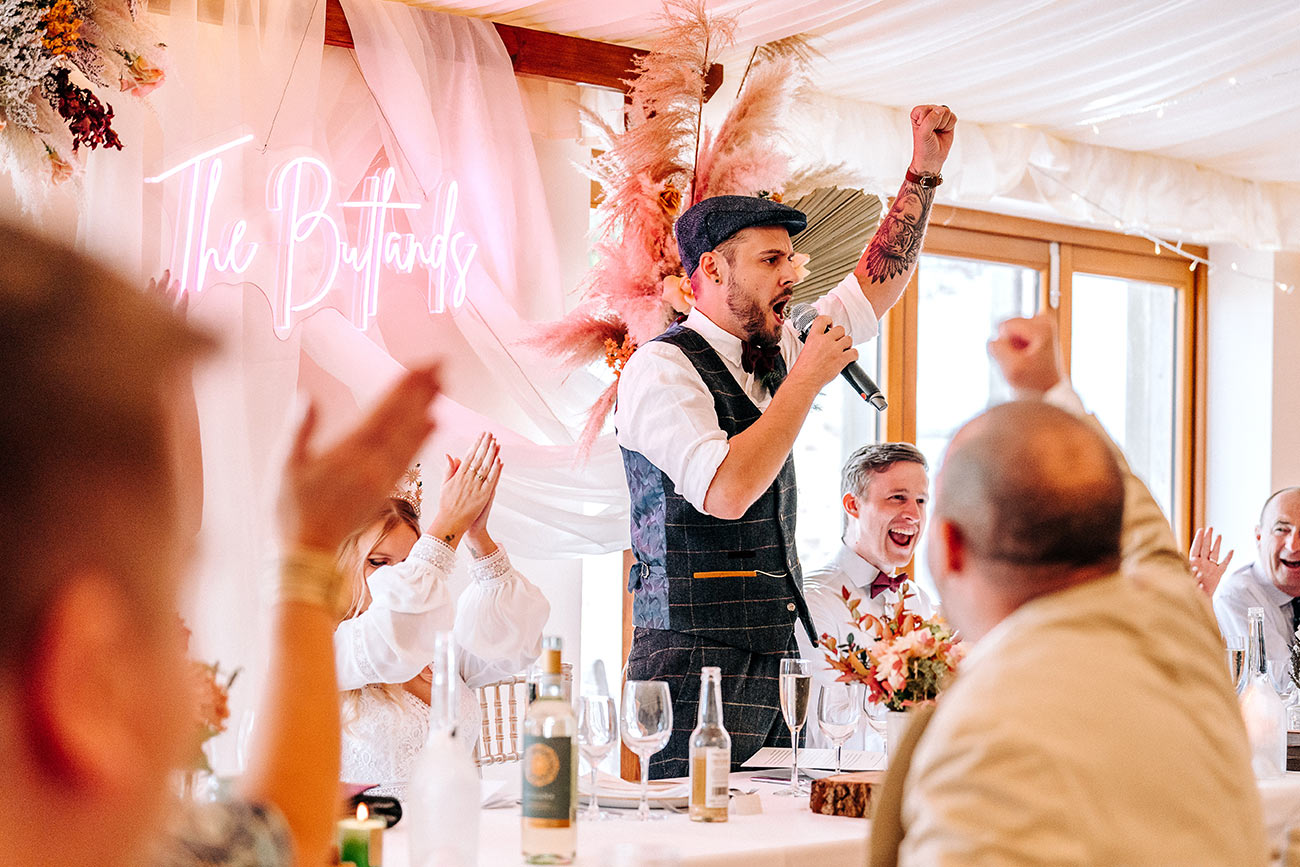 Lauren Luke Real Wedding Tredudwell Manor Cornwall Autumn Bride Groom22