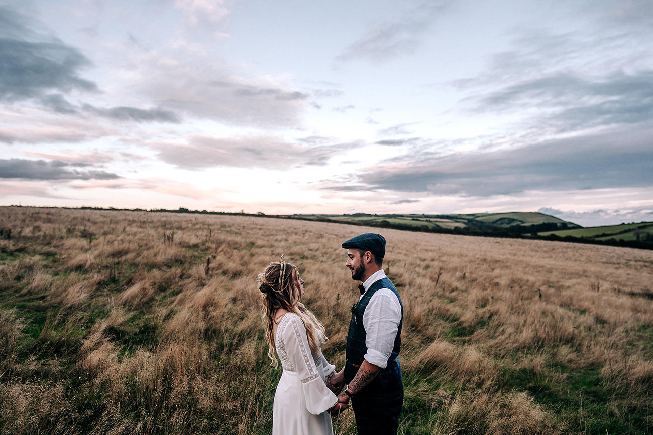 Lauren Luke Real Wedding Tredudwell Manor Cornwall Autumn Bride Groom23