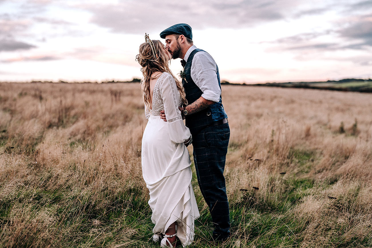 Lauren Luke Real Wedding Tredudwell Manor Cornwall Autumn Bride Groom24