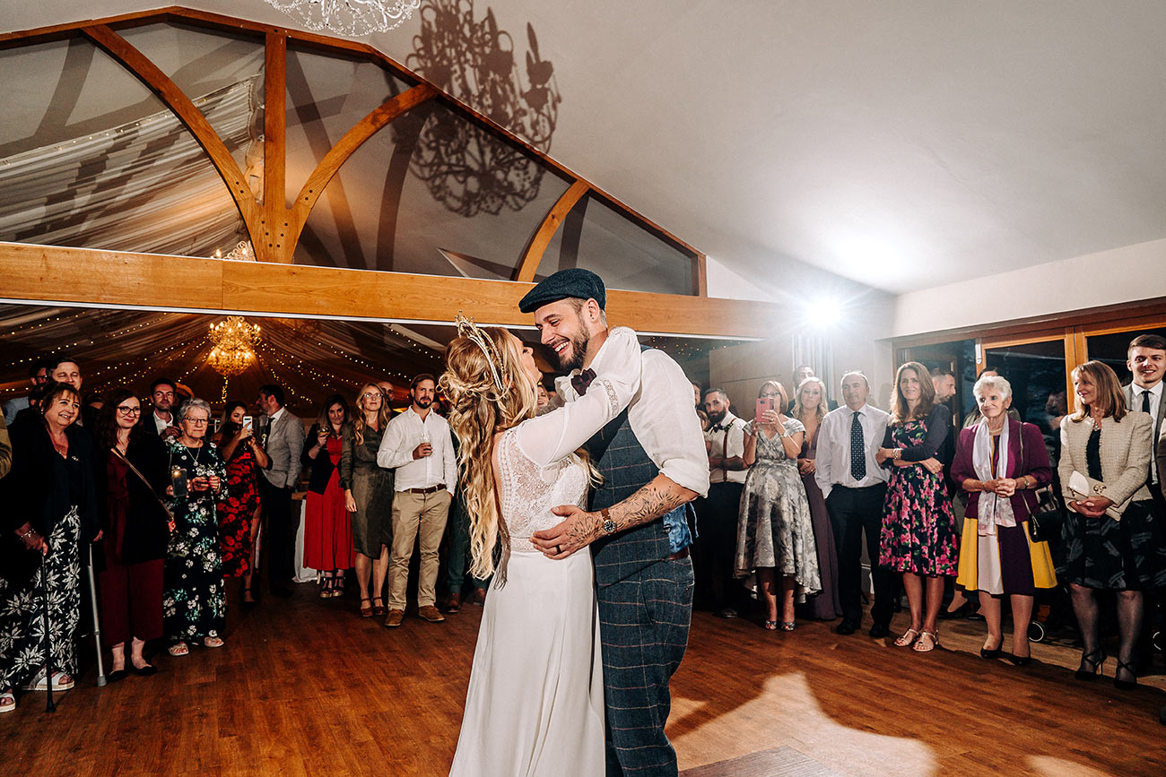 Lauren Luke Real Wedding Tredudwell Manor Cornwall Autumn Bride Groom25