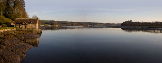 Pentillie Bathing Hut Panorama