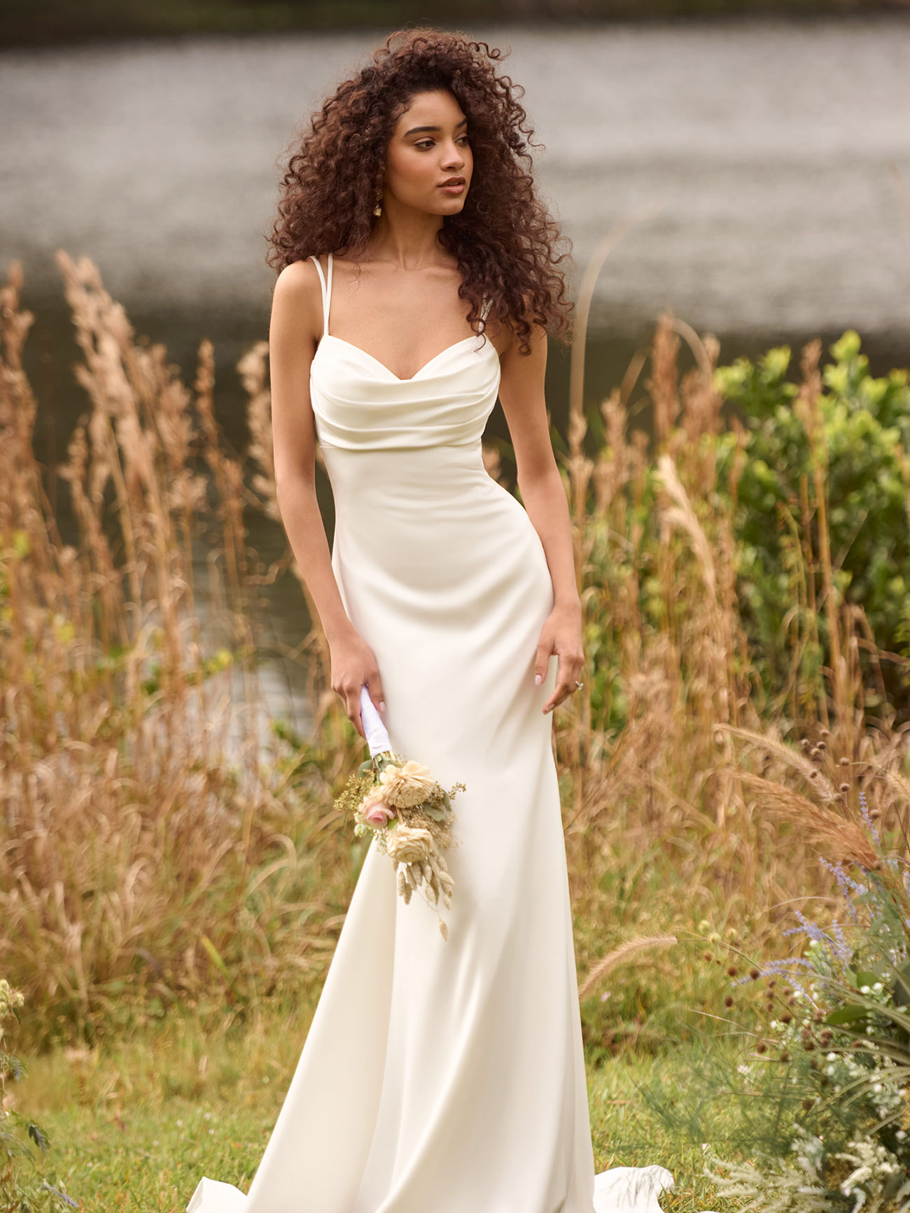 Rebecca Ingram Oakley Sheath Wedding Dress 25RZ937A01 PROMO10 IV002