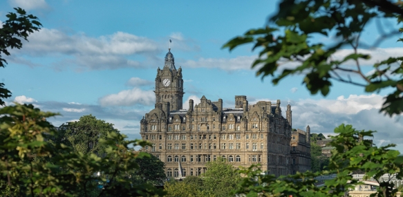 The Balmoral  Exterior From Princes St Gardens