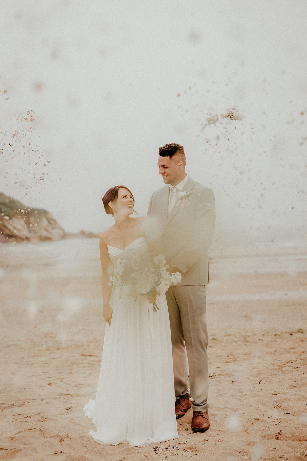 Wedding Venue Cornwall Bride on the Beach