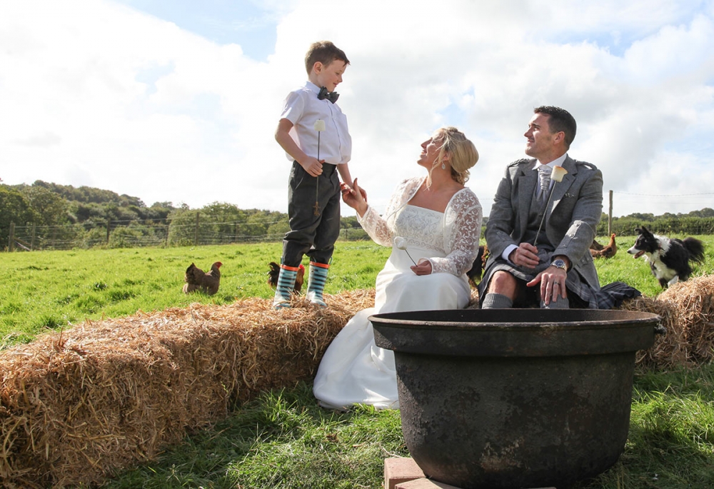 WeddingVenuesCornwallBlackwaterFarmFire Pit