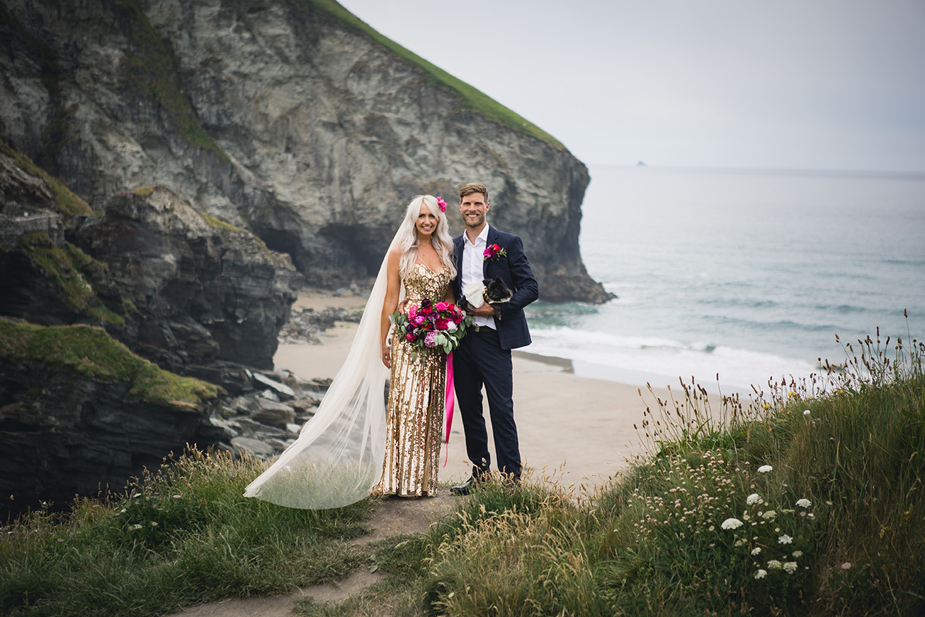 AppleBimages Phoebe Ollie Real Wedding Cornish Tipi Weddings Bride Groom5