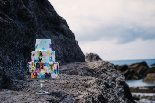 Beach Boho Wedding Cornwall Devon4