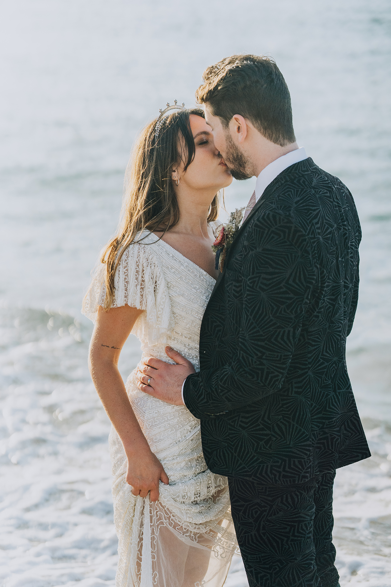 Joi Declan Real Wedding Clara Cooper Photography St Ives Beach2