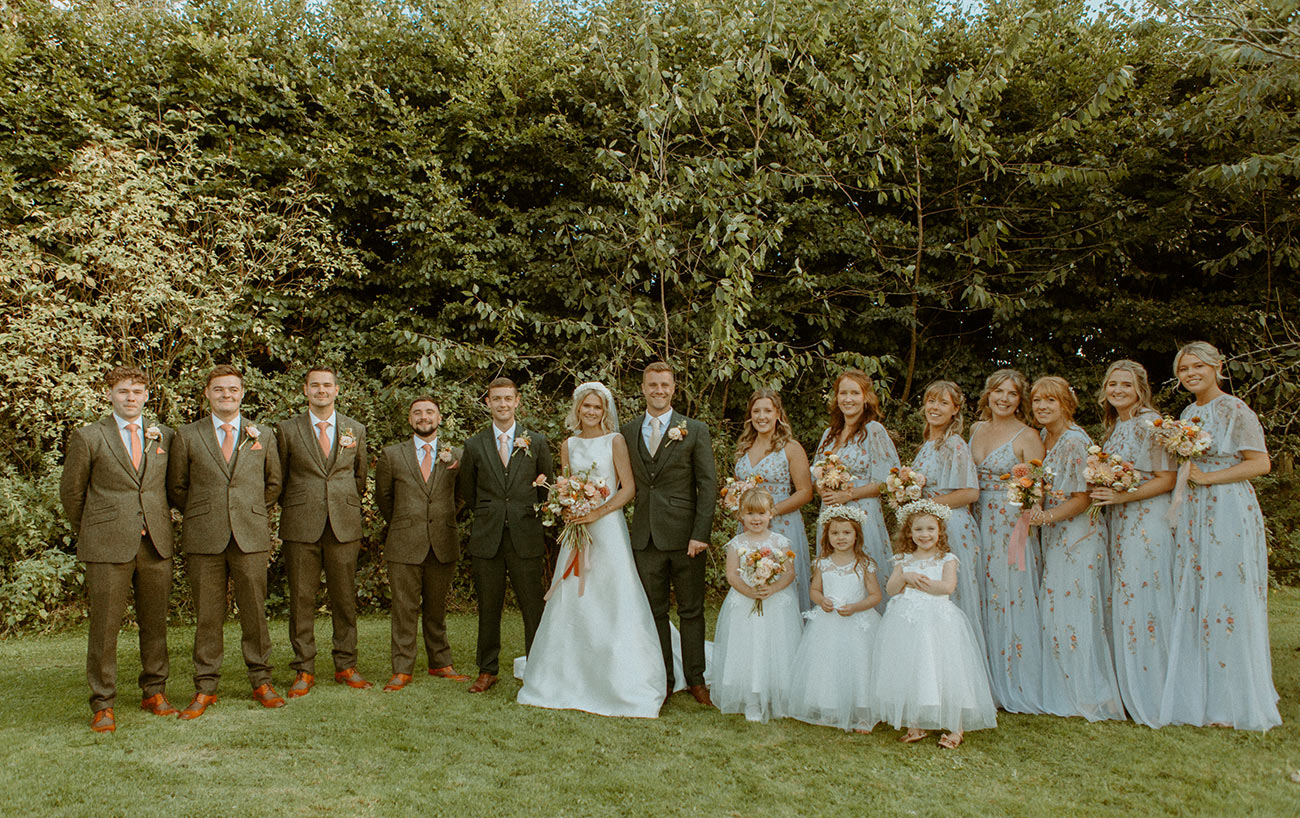 Kat Josh Real Wedding Devon Flowers Bride Groom13