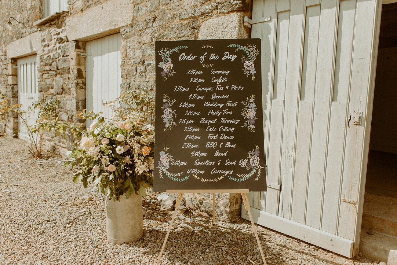 Kat Josh Real Wedding Devon Flowers Bride Groom7