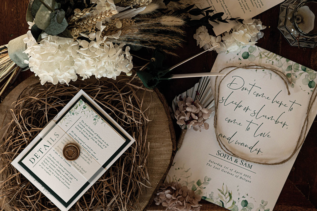 Lost Garden Of Heligan Elopement Styled Shoot Styling Wed17