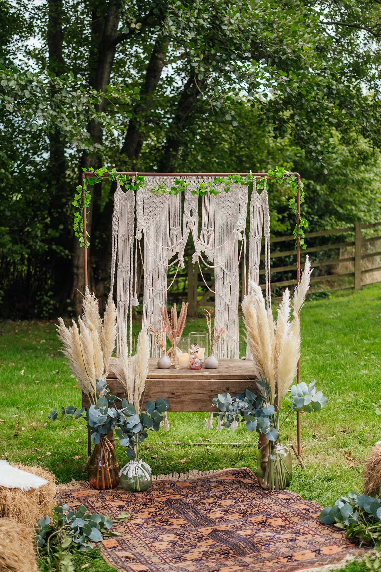 Macrame Shoot Boho Wedding Wed Bride Groom6