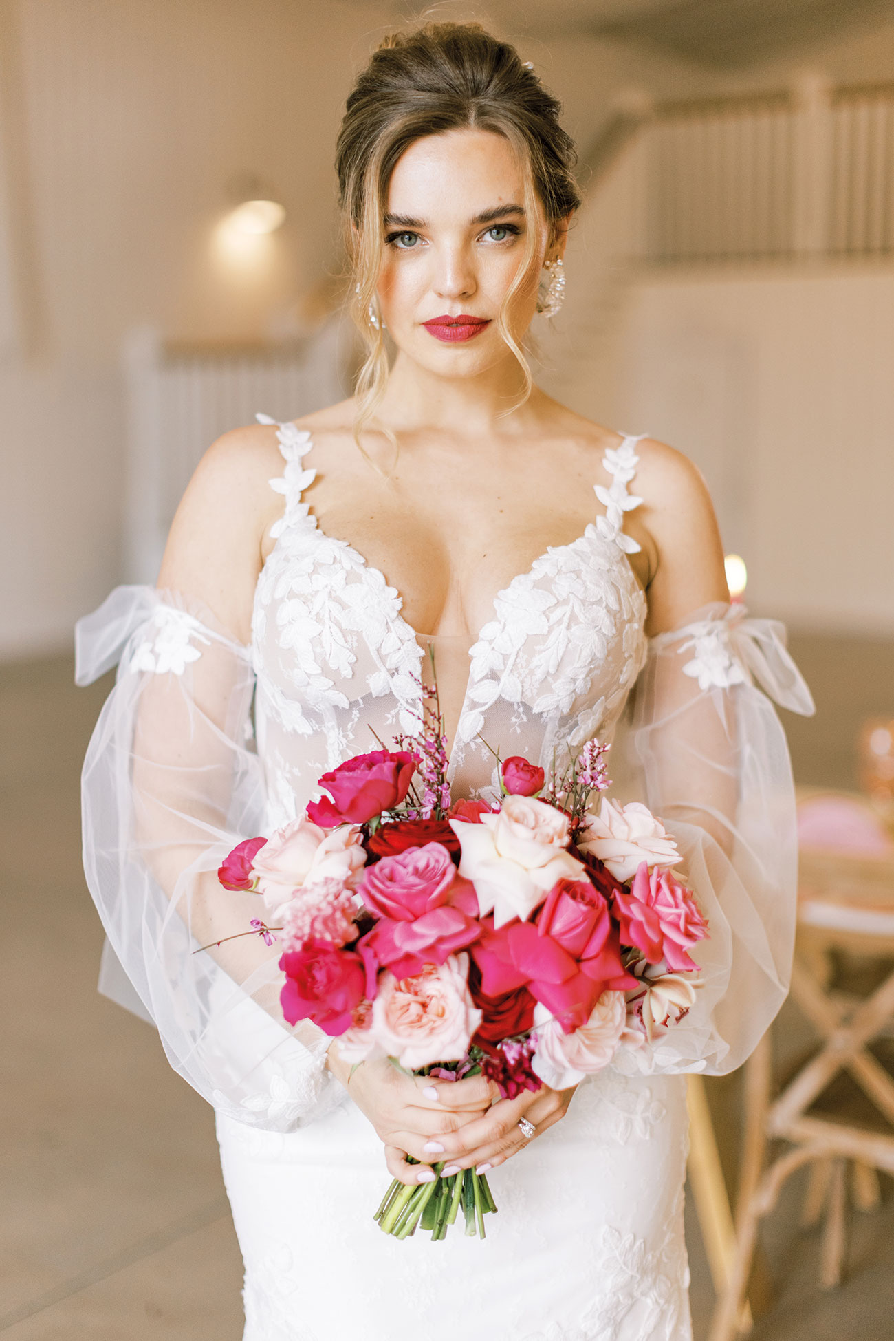 Magenta Styled Shoot Pink Wedding Styled Shoot Devon1