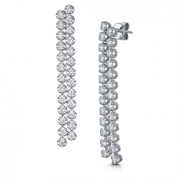 Michael Spiers Diamond Drop Earrings