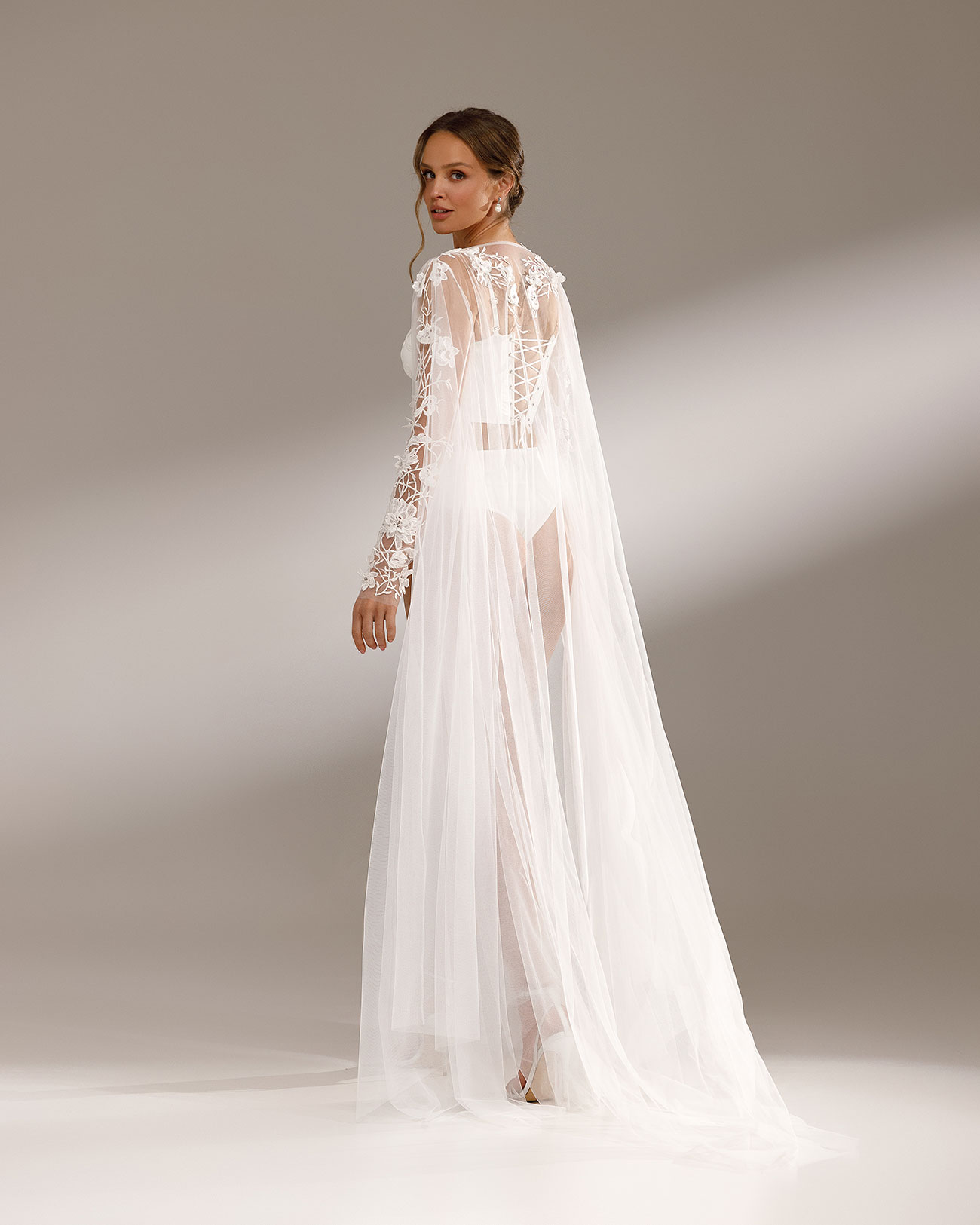 Nola Grey Luxury Bridal Wear Brides Wedding Dresses Veils1