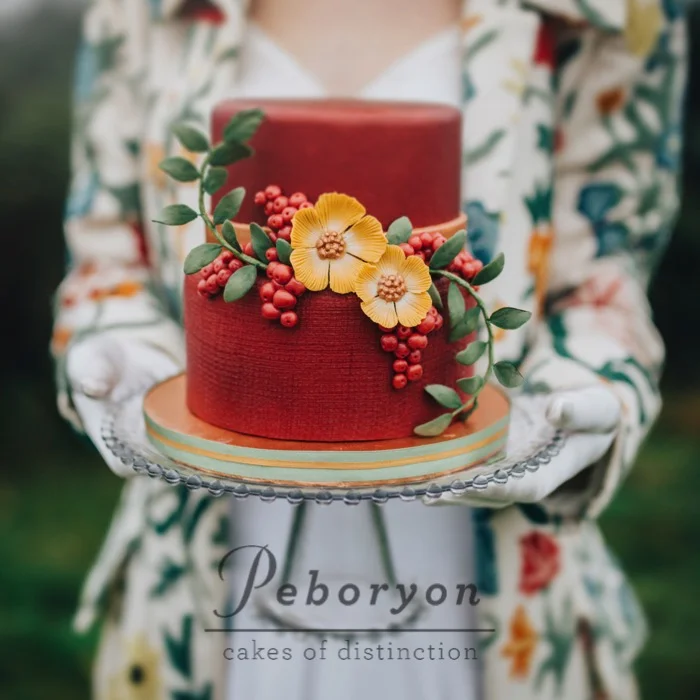 Peboryon Wedding Cake In Cornwall Bodmin Moor Cake.jpg