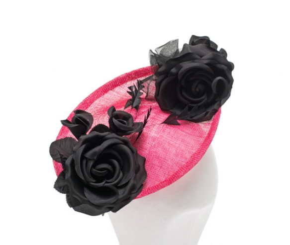 Pink And Black Headwear Occasion
