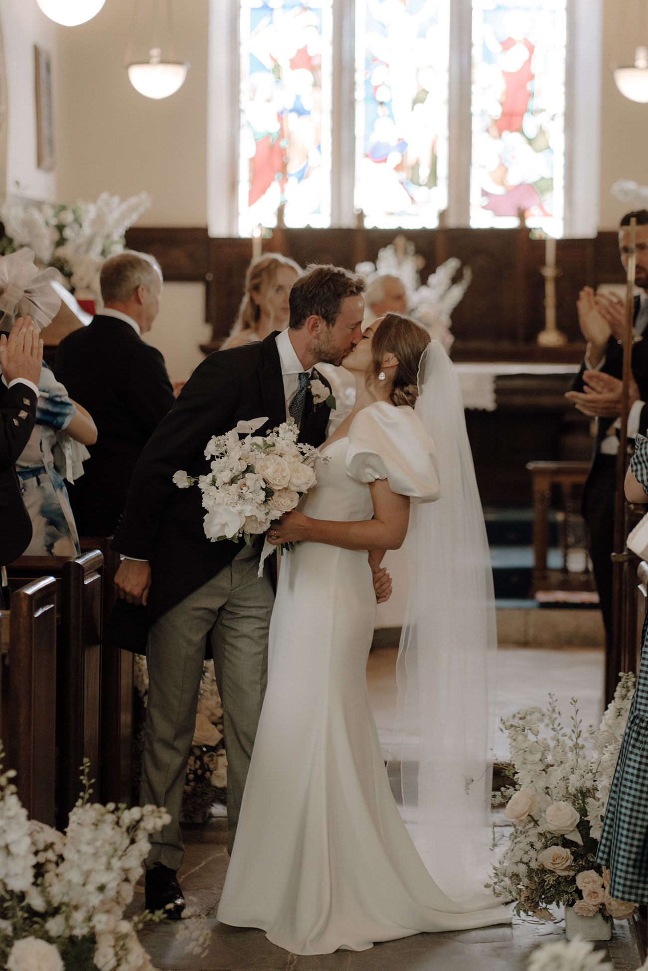 Real Wedding Boconnoc Cornwall Country Flowers Bride Groom2