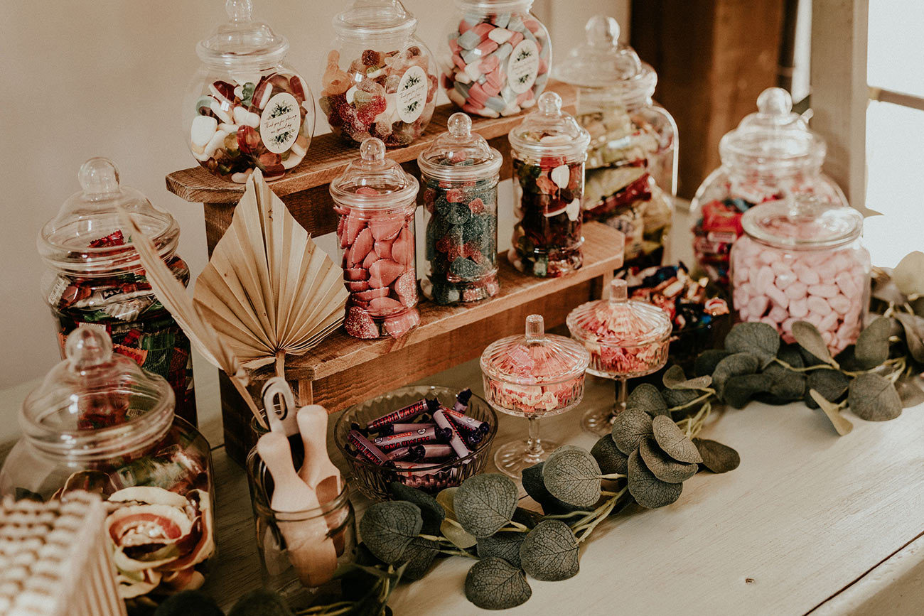 Real Wedding Cornish Camels Al Fresco Reception Sweets