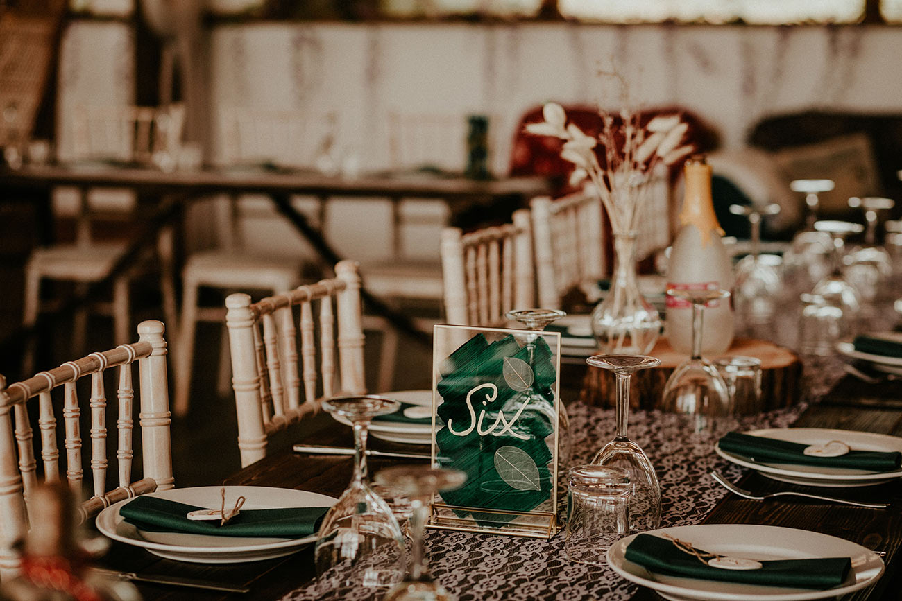 Real Wedding Cornish Camels Reception Tables