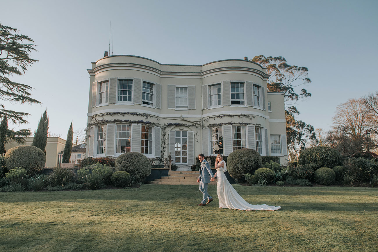 Real Wedding Deer Park Devon Spring Flowers Bride Groom11