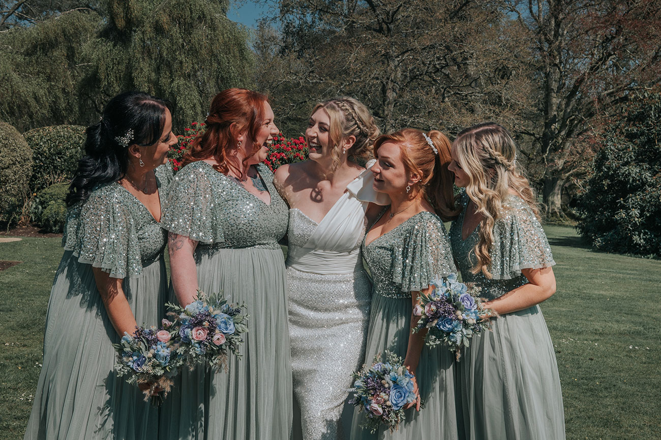 Real Wedding Deer Park Devon Spring Flowers Bride Groom7