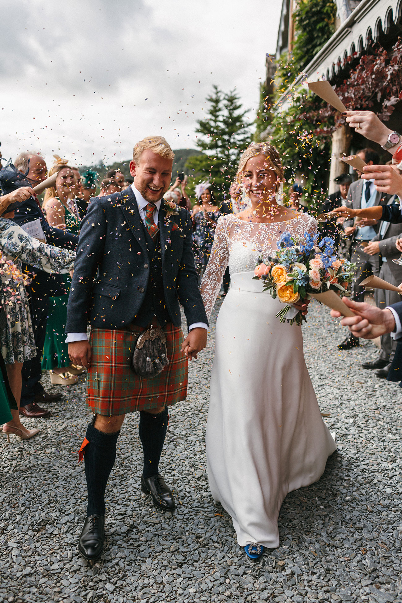 Real Wedding Hotel Endsleigh Devon Dartmoor Flowers Autumn Bride Groom10