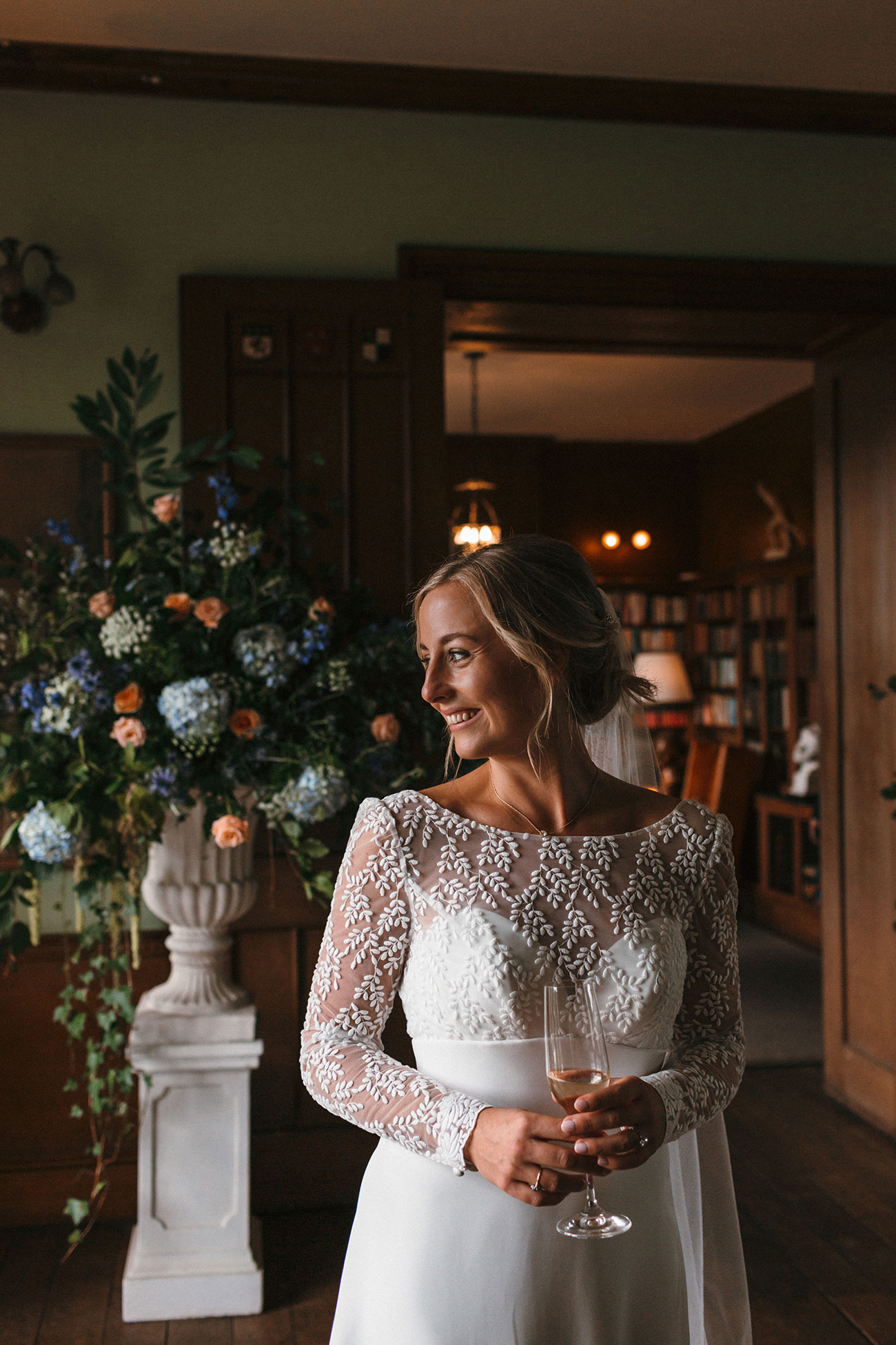 Real Wedding Hotel Endsleigh Devon Dartmoor Flowers Autumn Bride Groom11