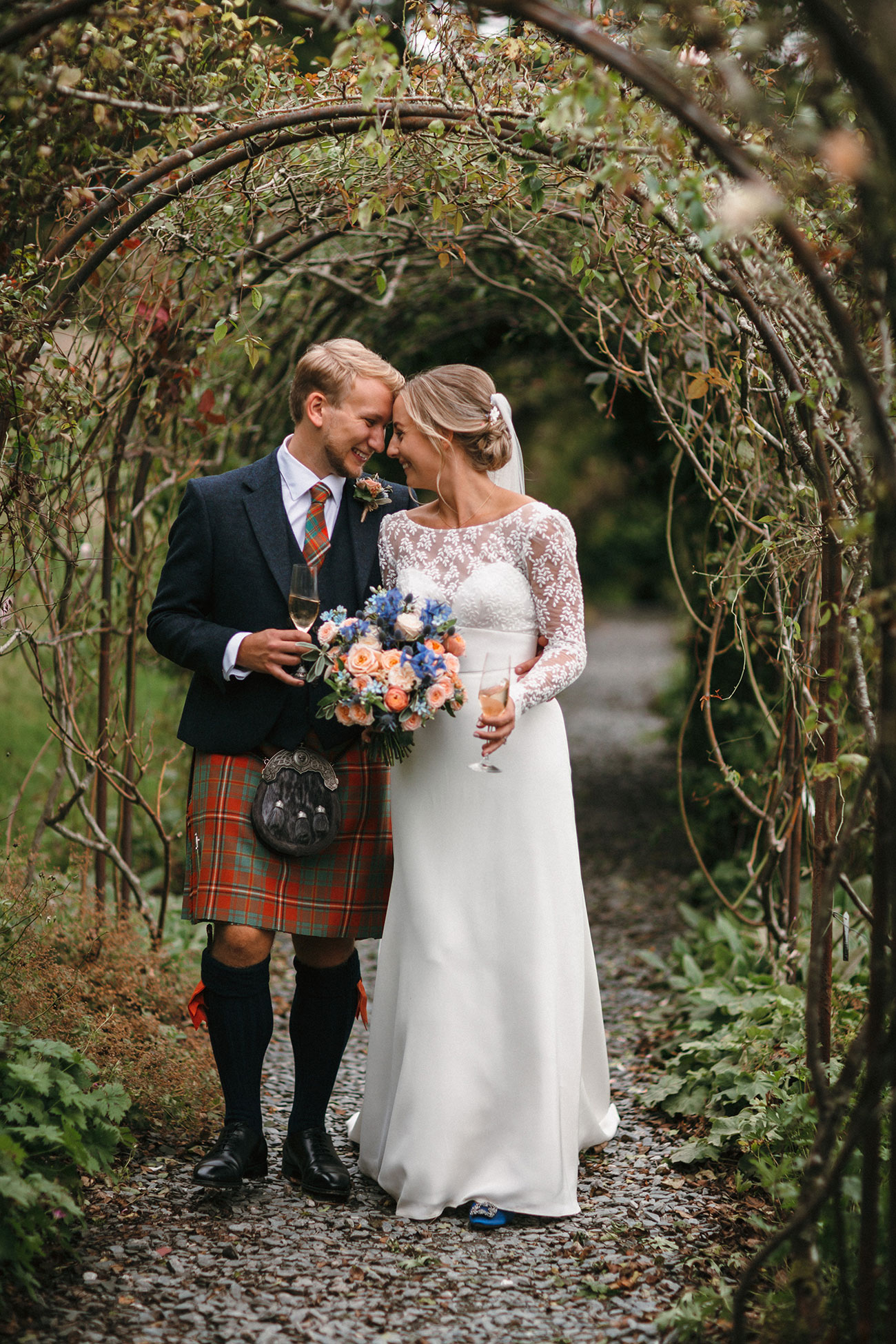 Real Wedding Hotel Endsleigh Devon Dartmoor Flowers Autumn Bride Groom15