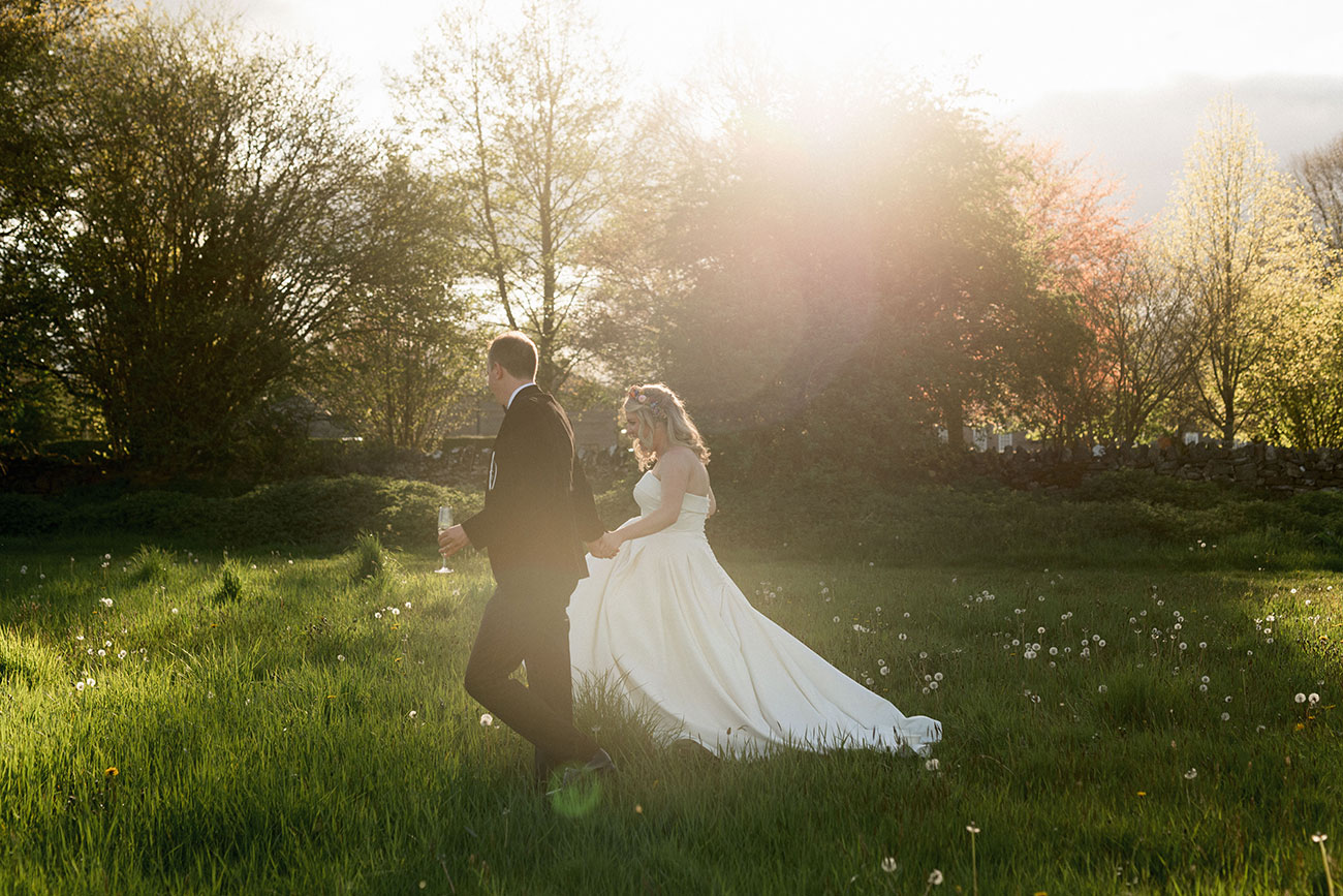 Real Wedding Kingston Estate Devon Spring May Colour Flowers Bride Groom17