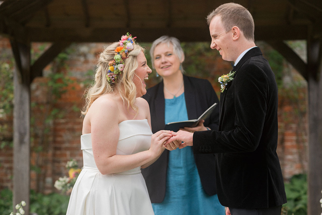 Real Wedding Kingston Estate Devon Spring May Colour Flowers Bride Groom8