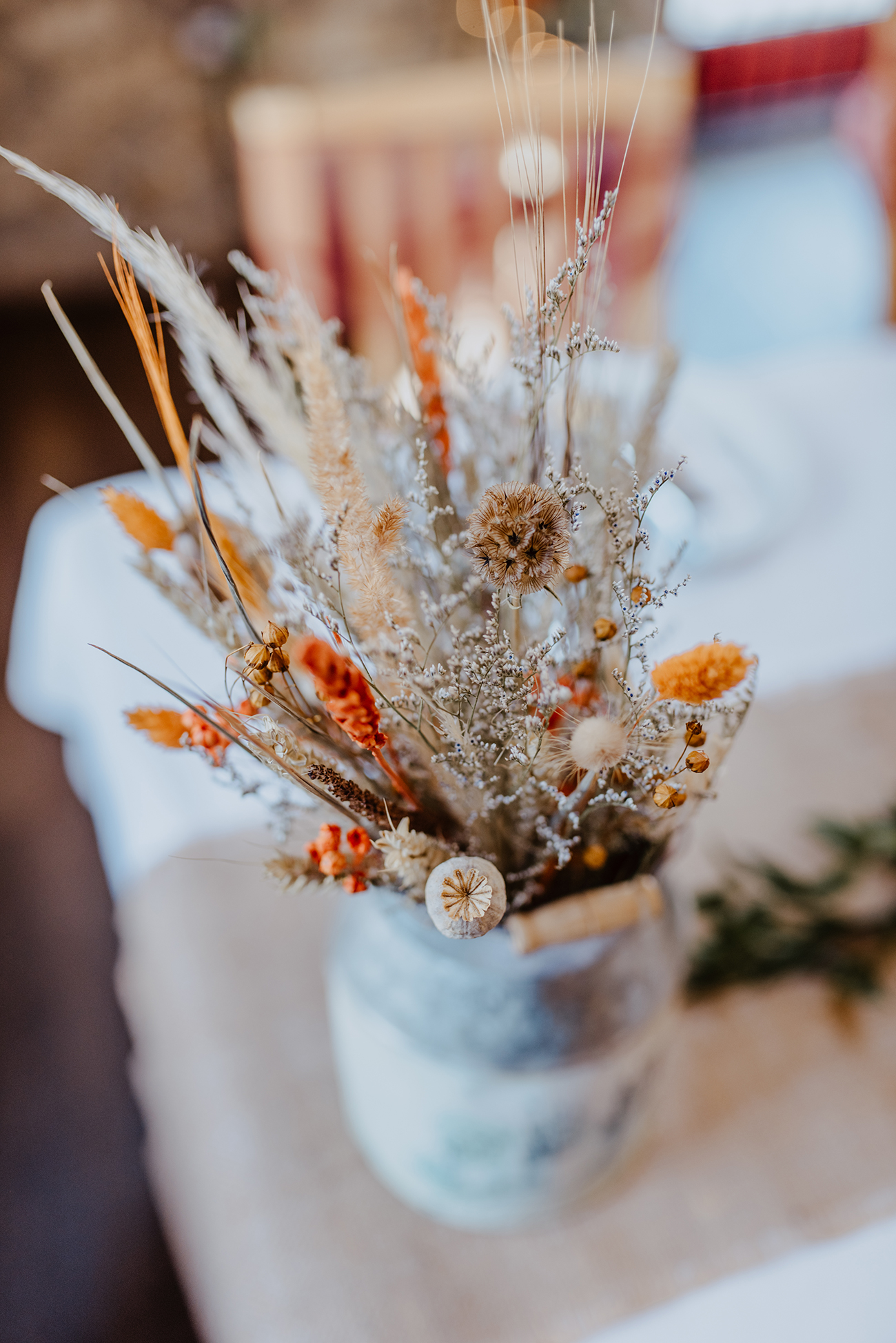 Real Wedding Knightor Winery Cornwall Dried Flowers