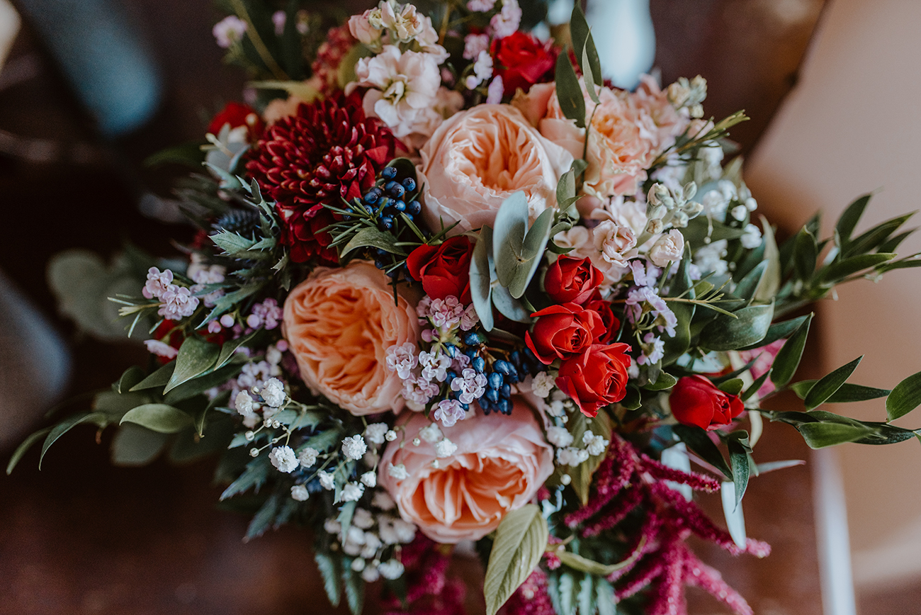 Real Wedding Knightor Winery Cornwall Flowers