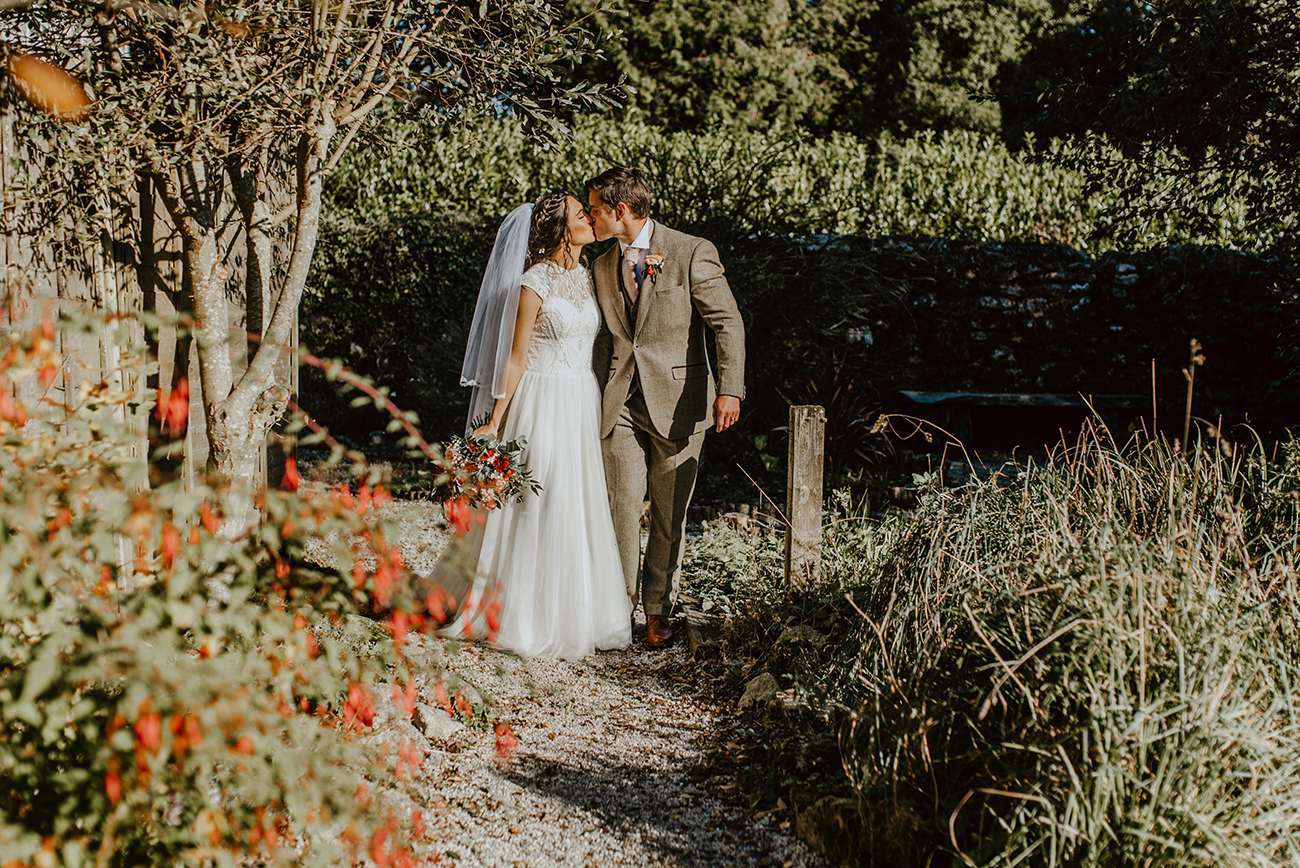 Real Wedding Knightor Winery Cornwall Groom