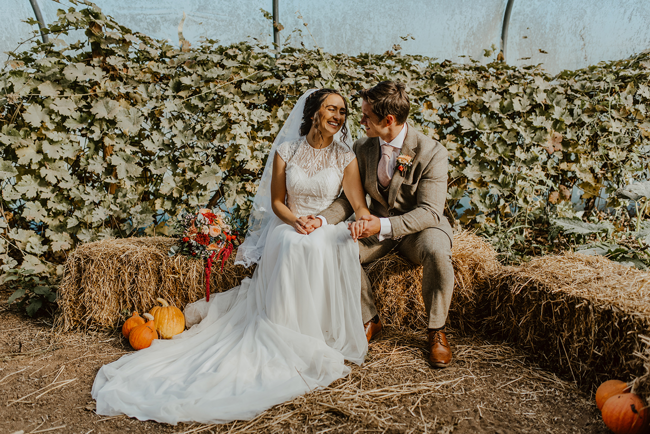 Real Wedding Knightor Winery Cornwall Hay