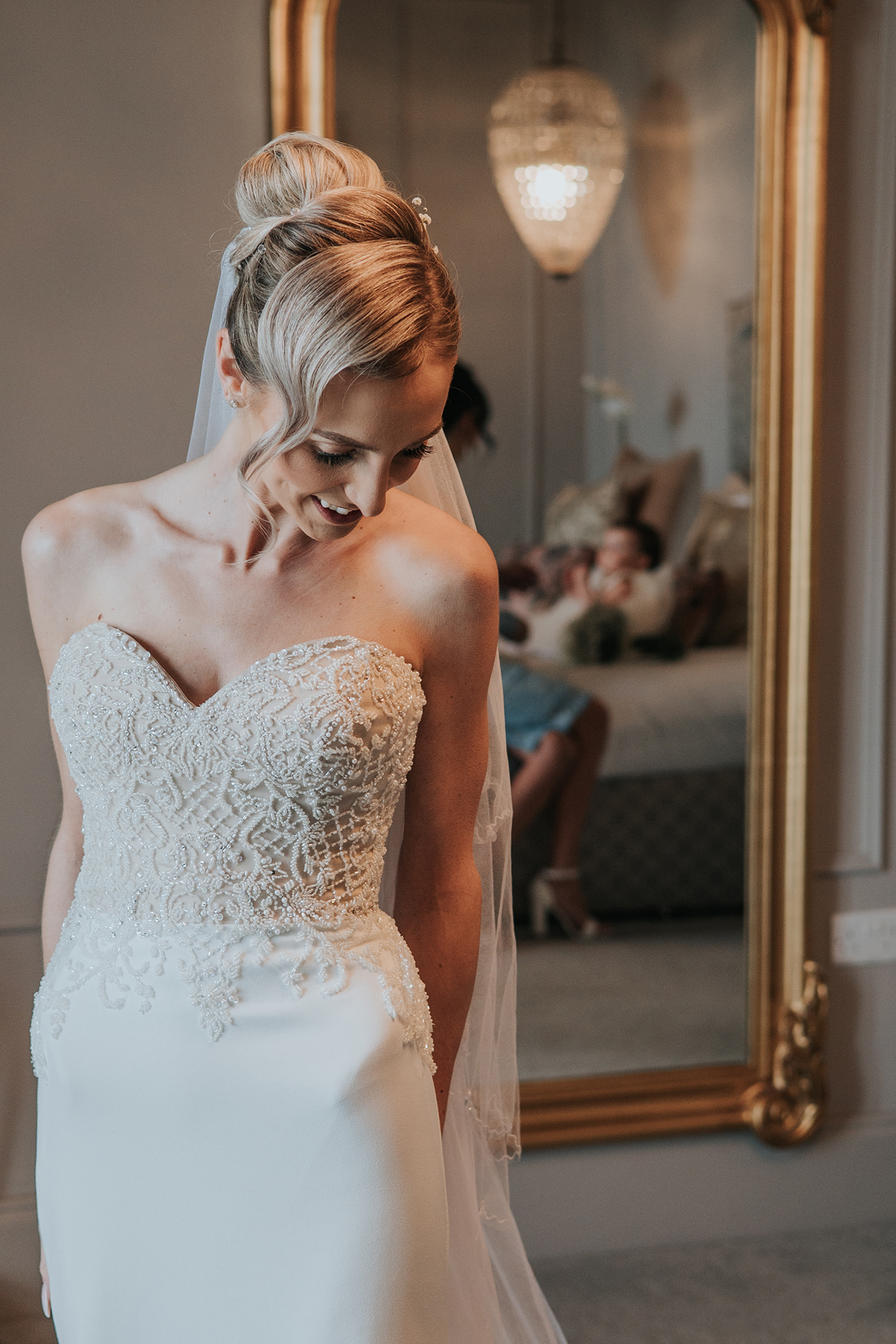 Real Wedding Melanie Barnfield Welbeck Manor Bride1